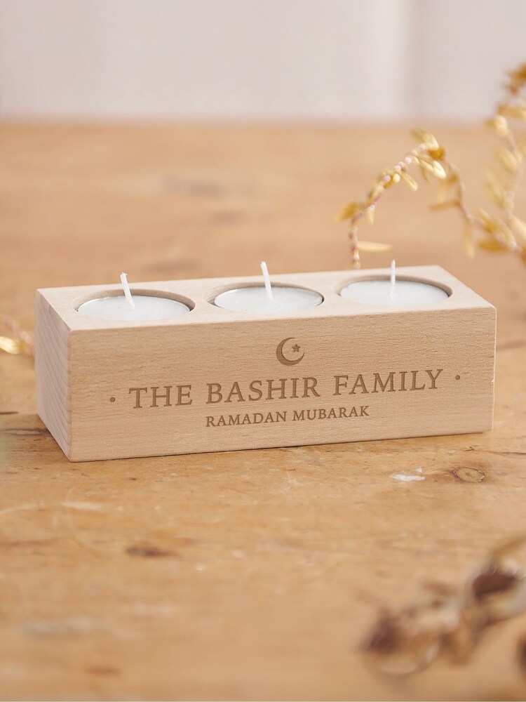 Personalised Ramadan and Eid Candle Holder by No Ordinary Gift - Image 2 of 2