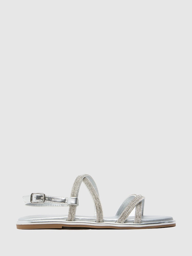 Schuh Silver Tevy Sandals - Image 1 of 4