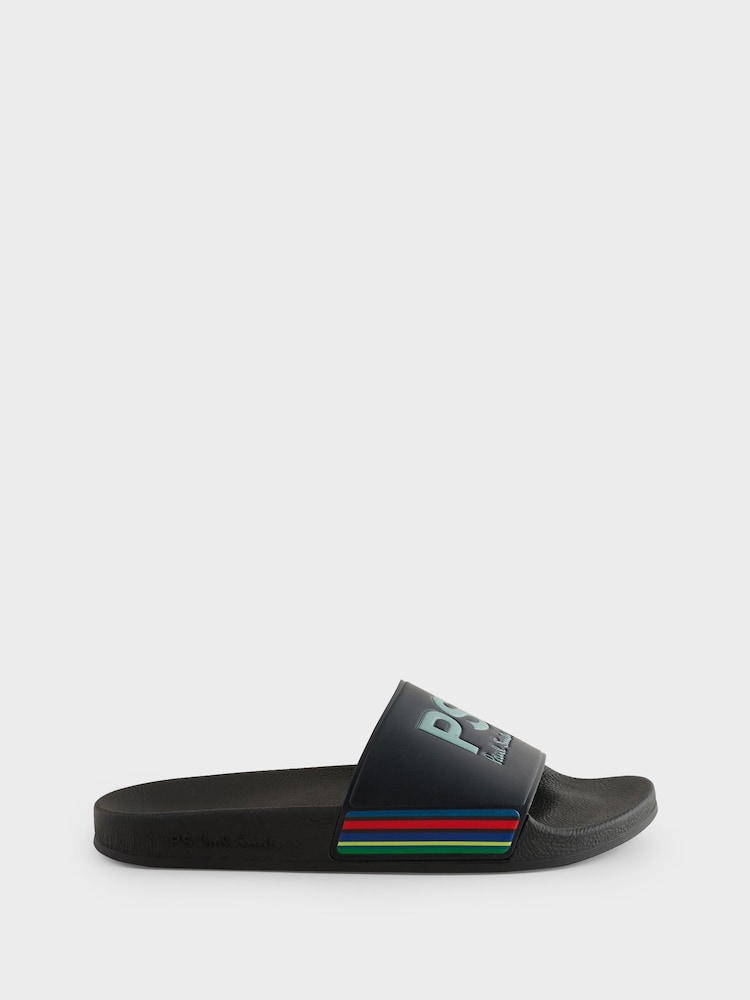 PS Paul Smith Stripe Black Sandals - Image 2 of 10