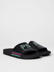 PS Paul Smith Stripe Black Sandals - Image 3 of 10