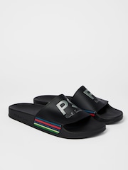 PS Paul Smith Stripe Black Sandals - Image 5 of 10