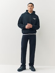 Lacoste Black Loose Fit Print Hoodie - Image 1 of 10
