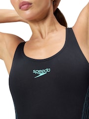 Speedo Green Placement Muscleback Swimsuit - Image 5 of 8