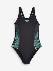 Speedo Green Placement Muscleback Swimsuit - Image 8 of 8