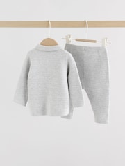 Grey Baby Knitted Jumper and Leggings Set (0mths-2yrs) - Image 2 of 16