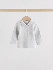 Grey Baby Knitted Jumper and Leggings Set (0mths-2yrs) - Image 3 of 16