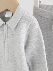 Grey Baby Knitted Jumper and Leggings Set (0mths-2yrs) - Image 8 of 16