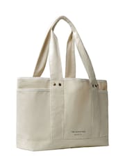 The North Face White Circular Cotton Tote Bag - Image 1 of 5