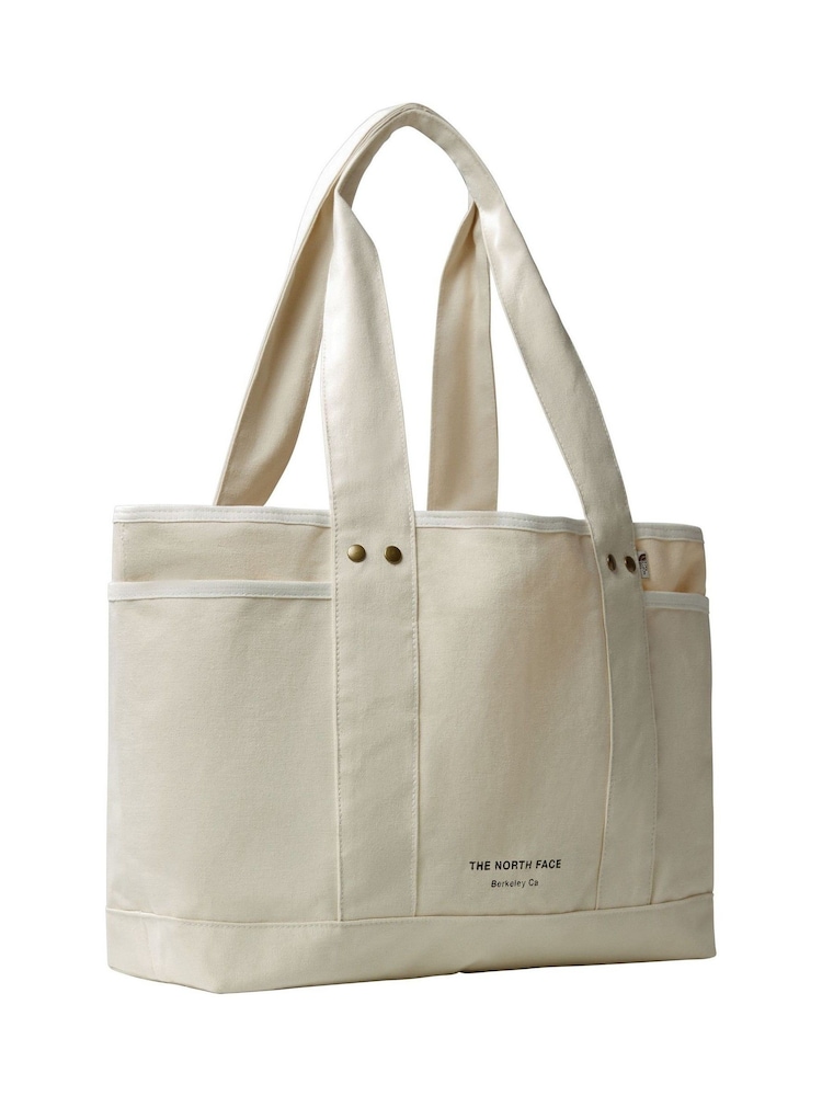 The North Face White Circular Cotton Tote Bag - Image 1 of 5