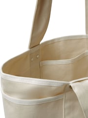 The North Face White Circular Cotton Tote Bag - Image 3 of 5