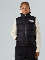 The North Face Black 1996 Retro Nuptse Puffer Gilet - Image 1 of 6