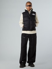 The North Face Black 1996 Retro Nuptse Puffer Gilet - Image 2 of 6