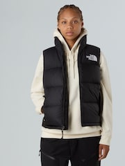 The North Face Black 1996 Retro Nuptse Puffer Gilet - Image 4 of 6