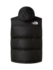 The North Face Black 1996 Retro Nuptse Puffer Gilet - Image 6 of 6