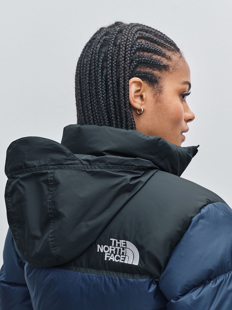 The North Face Blue 1996 Retro Nuptse Puffer Jacket - Image 2 of 2