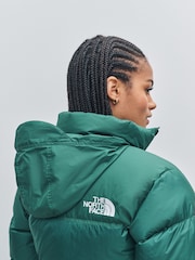 The North Face Green 1996 Retro Nuptse Puffer Jacket - Image 8 of 9