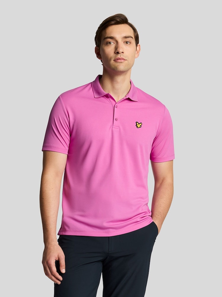 Lyle & Scott Pink Golf Tech Polo Shirt - Image 1 of 5