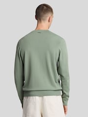Lyle & Scott Green Cargo Crew Neck Jumper - Image 3 of 5