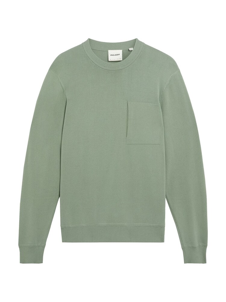 Lyle & Scott Green Cargo Crew Neck Jumper - Image 5 of 5