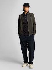 Lyle & Scott Black Twill Texture Polo Shirt - Image 2 of 5