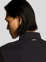 Lyle & Scott Black Twill Texture Polo Shirt - Image 4 of 5