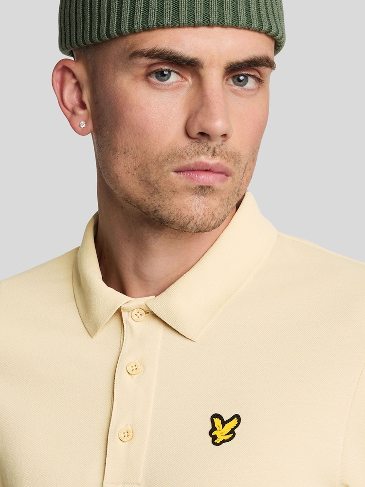 Lyle & Scott Cream Sport Short Sleeve Polo Shirt - Image 4 of 5