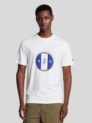 Lyle & Scott White Sporty Thistle Graphic 100% Cotton T-Shirt - Image 1 of 5