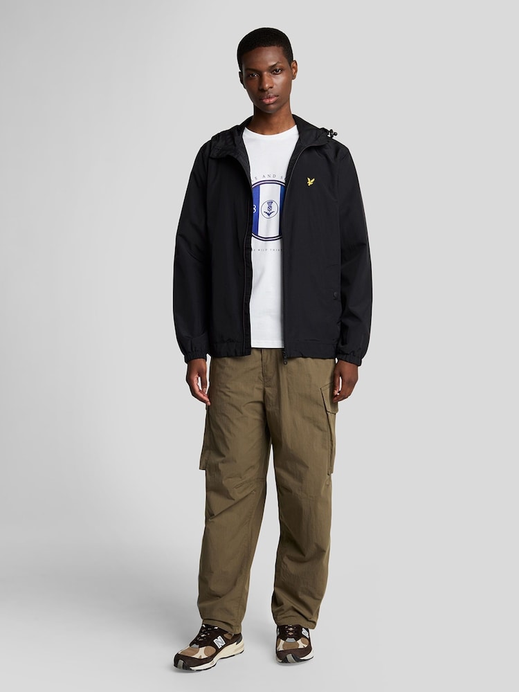 Lyle & Scott White Sporty Thistle Graphic 100% Cotton T-Shirt - Image 2 of 5