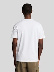 Lyle & Scott White Sporty Thistle Graphic 100% Cotton T-Shirt - Image 3 of 5