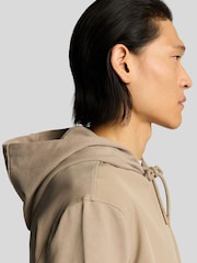 Lyle & Scott Brown Softshell Hybrid Pull-Over 100% Cotton Hoodie - Image 4 of 5