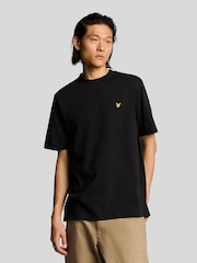 Lyle & Scott Black Oversized 100% Cotton T-Shirt - Image 1 of 5