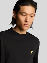 Lyle & Scott Black Oversized 100% Cotton T-Shirt - Image 4 of 5