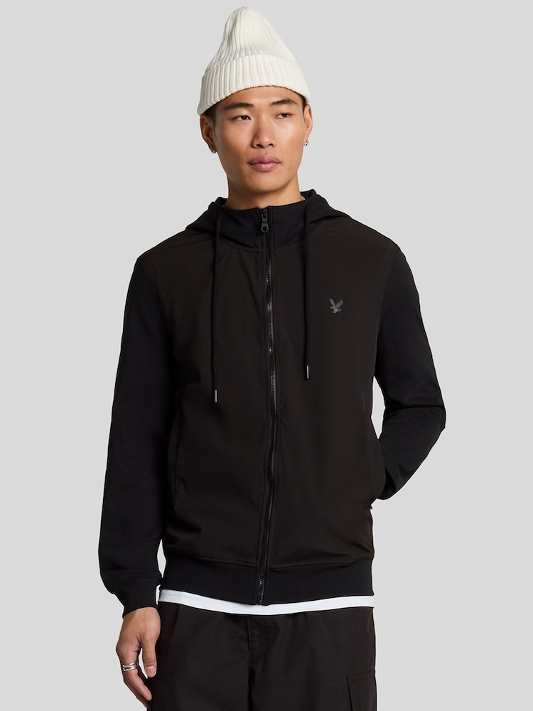 Lyle & Scott Softshell Hybrid Zip Through 100% бавовна худі - Image 1 of 5