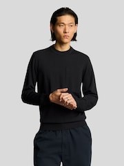 Lyle & Scott Black Cargo Crew Neck Jumper - Image 1 of 5