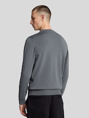 Lyle & Scott Grey Cargo Crew Neck Jumper - Image 3 of 5