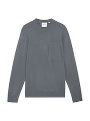 Lyle & Scott Grey Cargo Crew Neck Jumper - Image 5 of 5