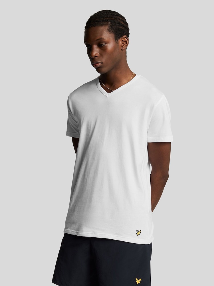 Lyle & Scott Basic V-Neck T-Shirts 3 Pack - Imagen 1 de 5