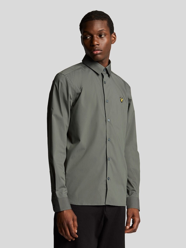 Lyle & Scott Grey Long Sleeve Shirt - Image 1 of 5