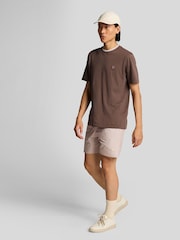 Lyle & Scott Brown Geo Motif Printed Swim Shorts - Image 3 of 5