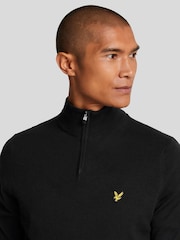 Lyle & Scott Black Golf Quarter Zip Merino Jumper - Image 2 of 5