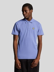 أزرق فاتح - قميص بولو سادة من Lyle & Scott - صورة 1 من 5