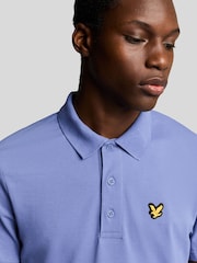 أزرق فاتح - قميص بولو سادة من Lyle & Scott - صورة 2 من 5