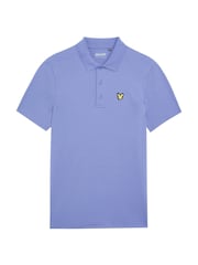 أزرق فاتح - قميص بولو سادة من Lyle & Scott - صورة 5 من 5