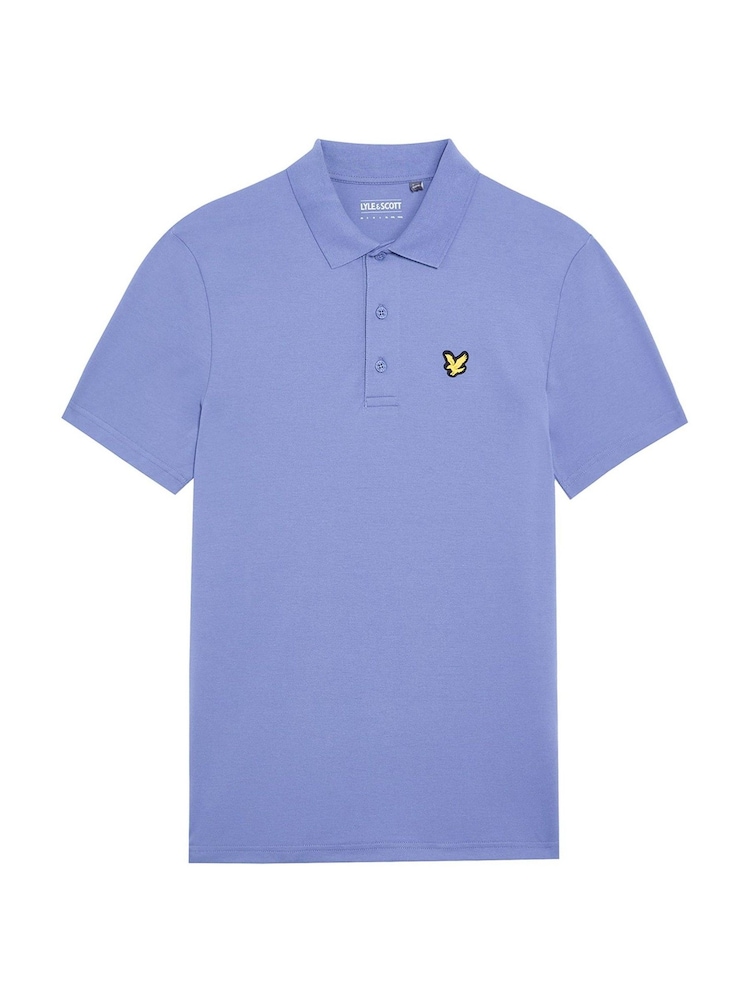أزرق فاتح - قميص بولو سادة من Lyle & Scott - صورة 5 من 5