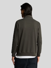 Lyle & Scott Grey Softshell Hybrid Zip Through 100% Cotton Hoodie - Image 3 of 5
