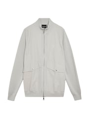 Lyle & Scott Grey Milano Hybrid Full Zip Knitted 100% Cotton Jacket - Image 5 of 5