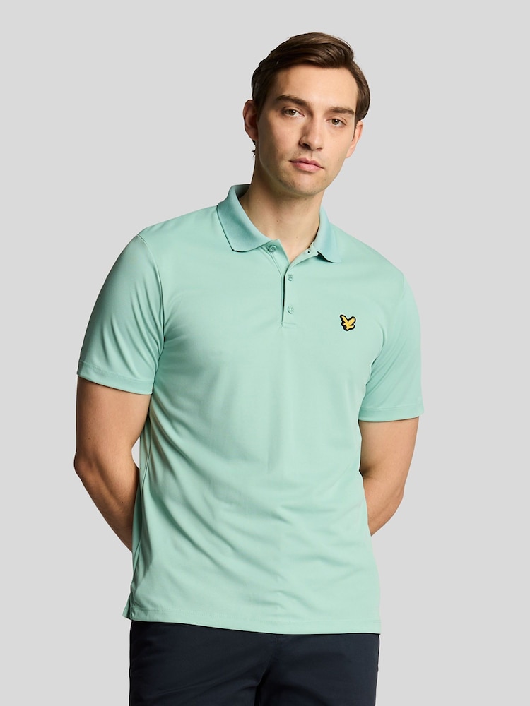 Lyle & Scott Green Golf Tech Polo Shirt - Image 1 of 5
