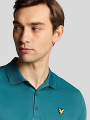 Lyle & Scott Blue Golf Tech Polo Shirt - Image 2 of 5