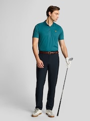 Lyle & Scott Blue Golf Tech Polo Shirt - Image 4 of 5