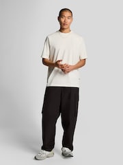 Lyle & Scott White Panelled Neoprene T-Shirt - Image 4 of 5